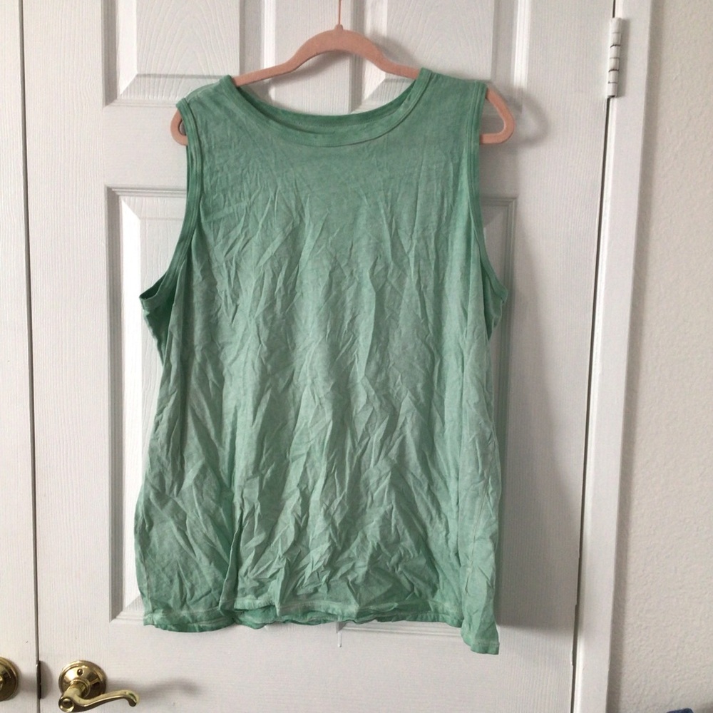 Torrid Light Green Sleeveless Muscle Tee